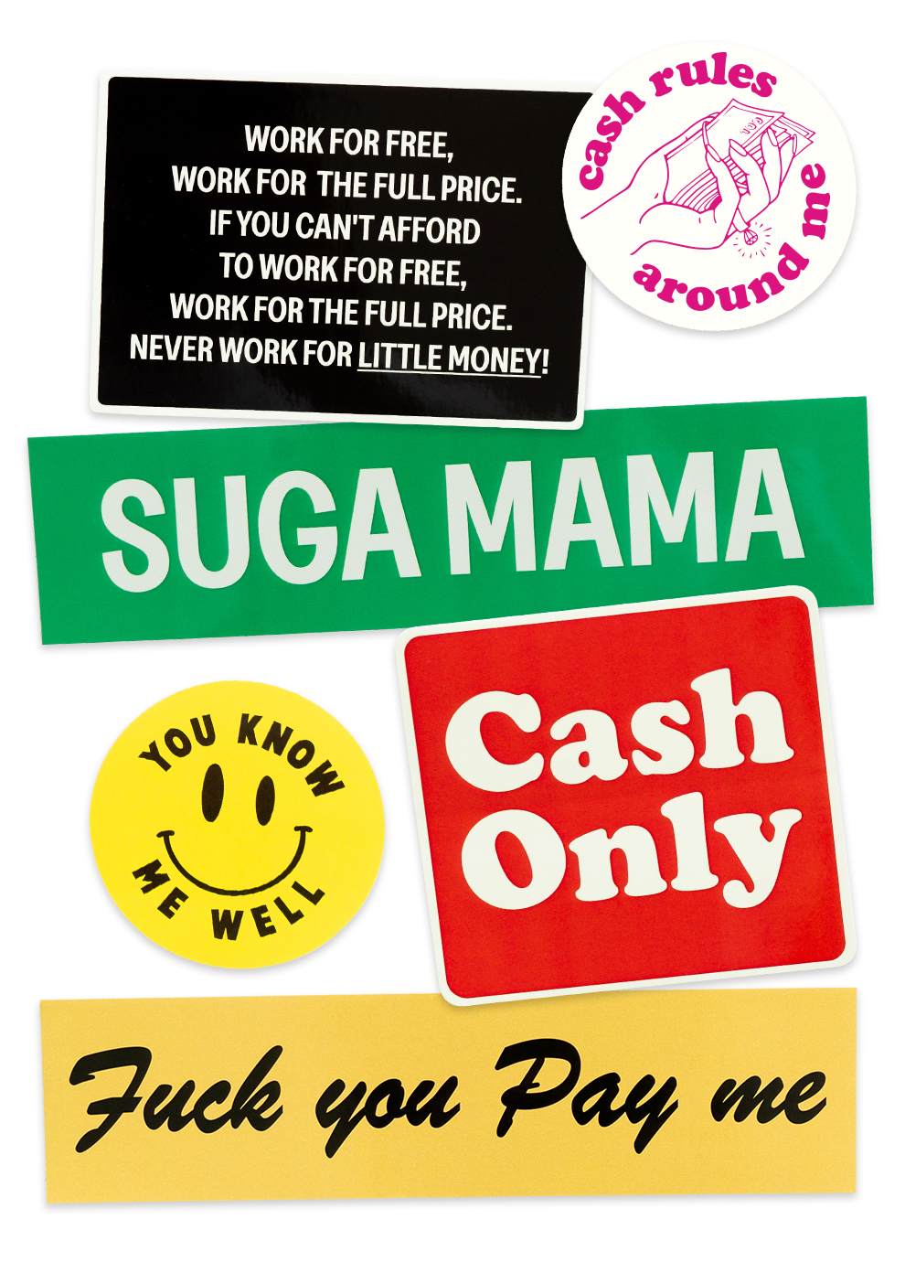 Cash Only Sticker Pack